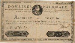 100 Livres FRANCIA  1791 Ass.15a BC