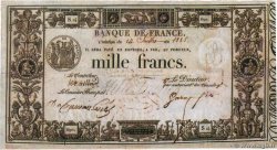 1000 Francs type 1817 Définitif Faux FRANCIA  1817 F.A09.01x MBC