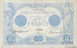 5 Francs BLEU FRANCIA  1916 F.02.38 MBC+