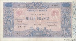1000 Francs BLEU ET ROSE FRANKREICH  1917 F.36.31 SS