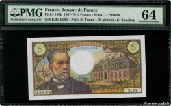 5 Francs PASTEUR FRANKREICH  1969 F.61.09 fST