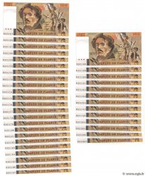 100 Francs DELACROIX modifié Consécutifs FRANCE  1984 F.69.08a pr.NEUF