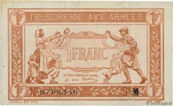 1 Franc TRÉSORERIE AUX ARMÉES 1917 FRANCIA  1917 VF.03.13 SC