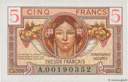 5 Francs TRÉSOR FRANÇAIS FRANKREICH  1947 VF.29.01 ST