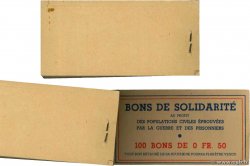 50 Centimes BON DE SOLIDARITÉ Liasse FRANCE regionalism and miscellaneous  1941 KL.01A AU+