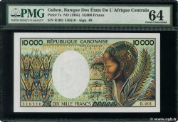 10000 Francs Numéro spécial GABUN  1984 P.07a fST+