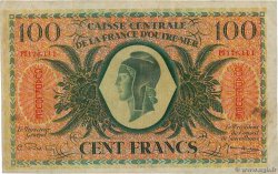 100 Francs Marianne Type anglais GUADELOUPE  1944 P.29a MB