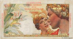 1000 Francs Union Française GUADELOUPE  1946 P.37a MB