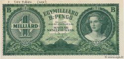 1000000000 B-Pengö Non émis HUNGARY  1946 P.137 XF+