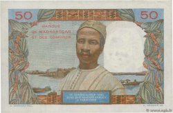 50 Francs - 10 Ariary MADAGASCAR  1961 P.051a q.AU