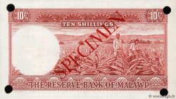 10 Shillings Spécimen MALAWI  1964 P.02s UNC-