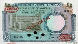 5 Pounds Spécimen NIGERIA  1967 P.09s pr.NEUF