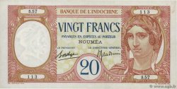 20 Francs NEW CALEDONIA  1936 P.37b VF+