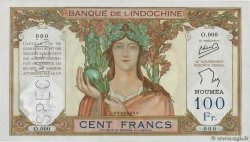 100 Francs Spécimen NOUVELLE CALÉDONIE  1957 P.42ds fST+
