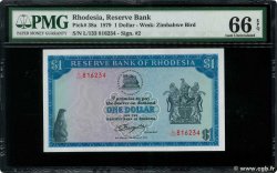 1 Dollar RHODESIA  1979 P.38a UNC