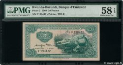 20 Francs RWANDA BURUNDI  1960 P.03 SPL