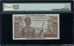 20 Francs E.Gentil SAINT PIERRE AND MIQUELON  1950 P.24 UNC