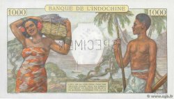 1000 Francs Spécimen TAHITI  1957 P.15bs UNC-