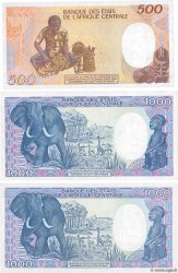 500 et 1000 Francs Lot CHAD  1985 P.09b, P.10 et P.10Aa UNC-