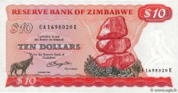 10 Dollars ZIMBABUE Harare 1982 P.03c SC+