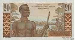 20 Francs Émile Gentil AFRIQUE ÉQUATORIALE FRANÇAISE  1957 P.30 FDC