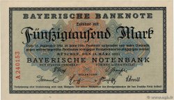 50000 Mark GERMANY Munich 1923 PS.0927
