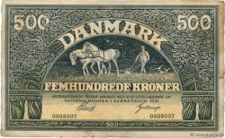 500 Kroner DINAMARCA  1931 P.029 BC