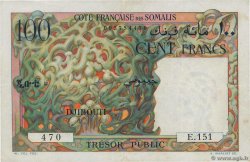 100 Francs DJIBOUTI  1952 P.26 VF