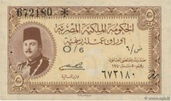 5 Piastres ÄGYPTEN  1940 P.165a fVZ