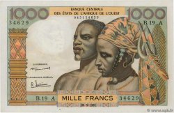 1000 Francs WEST AFRIKANISCHE STAATEN  1961 P.103Ab fST+