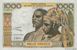 1000 Francs WEST AFRIKANISCHE STAATEN  1973 P.103Aj fST+