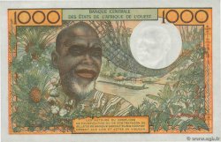 1000 Francs WEST AFRICAN STATES  1973 P.103Aj AU+