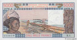 5000 Francs ESTADOS DEL OESTE AFRICANO  1978 P.108Ab SC+