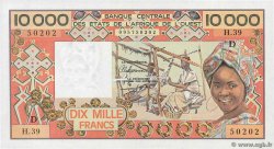 10000 Francs WEST AFRIKANISCHE STAATEN  1989 P.408Df fST