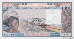 5000 Francs STATI AMERICANI AFRICANI  1987 P.608Hl AU+