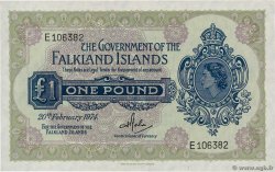 1 Pound ISOLE FALKLAND  1974 P.08b FDC