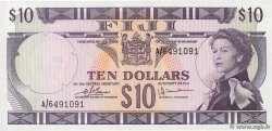 10 Dollars FIJI  1974 P.074c UNC-