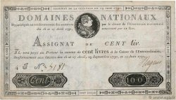 100 Livres FRANCE  1791 Ass.15a VF-