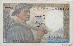 10 Francs MINEUR FRANCE  1949 F.08.22 TB