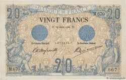 20 Francs NOIR FRANCIA  1904 F.09.03 SPL