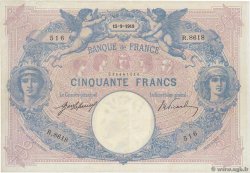 50 Francs BLEU ET ROSE FRANKREICH  1919 F.14.32 SS
