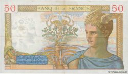 50 Francs CÉRÈS modifié FRANCIA  1939 F.18.33 EBC
