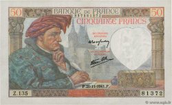 50 Francs JACQUES CŒUR FRANCIA  1941 F.19.16 SPL