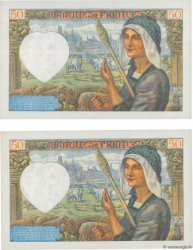 50 Francs JACQUES CŒUR Consécutifs FRANCE  1942 F.19.18 pr.NEUF