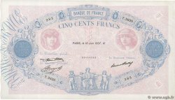 500 Francs BLEU ET ROSE FRANKREICH  1937 F.30.38 VZ