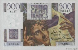 500 Francs CHATEAUBRIAND FRANCE  1953 F.34.11 XF-