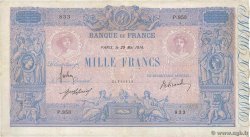 1000 Francs BLEU ET ROSE FRANCIA  1914 F.36.28 MB