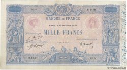 1000 Francs BLEU ET ROSE FRANKREICH  1920 F.36.36 fSS