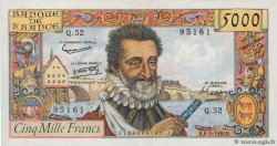 5000 Francs HENRI IV FRANCIA  1958 F.49.06 MBC