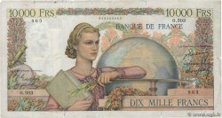 10000 Francs GÉNIE FRANÇAIS FRANCIA  1949 F.50.21 q.MB